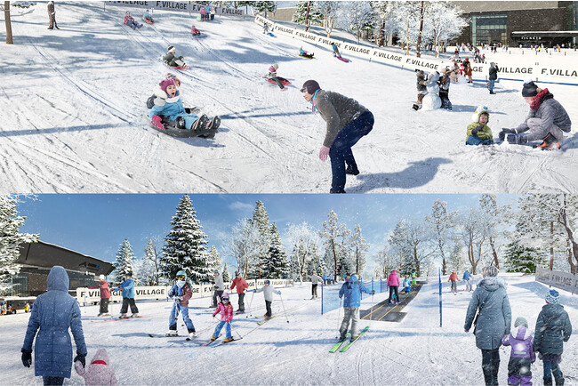 11/1(水)ボールパークに本格ゲレンデ誕生！「F VILLAGE Snow Park」期間限定オープン