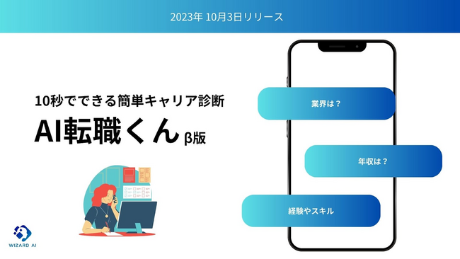 【職務経歴書をLINEで送るだけで適職診断？！】東大発エンタメテックスタートアップ「WAND(ウォンド)」、ChatGPTを活用したキャリア診断サービス「AI転職くん β版」をリリース