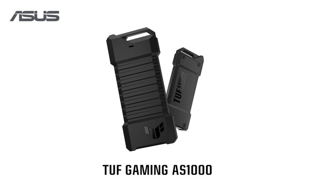 ASUSのゲーミングシリーズのTUF GAMINGより超高速データ転送を実現し革新的な冷却機能を備えた携帯可能なM.2 NVMe(R) SSD付エンクロージャー「TUF Gaming AS1000」を発表