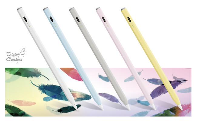 「iPad専用充電式タッチペン」に 4色のカラーバリエーションが新登場