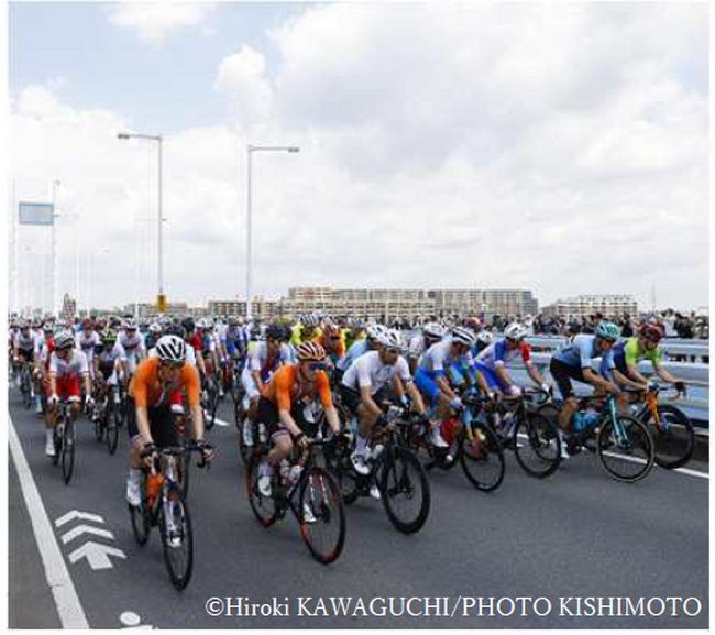 東京2020 オリンピック競技大会自転車ロードレースコースにルートマーカー(距離表示)を設置します！
