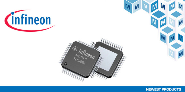 マウザー、Infineonの「MOTIX(TM) TLE989x マイクロコントローラ」の取り扱いを開始