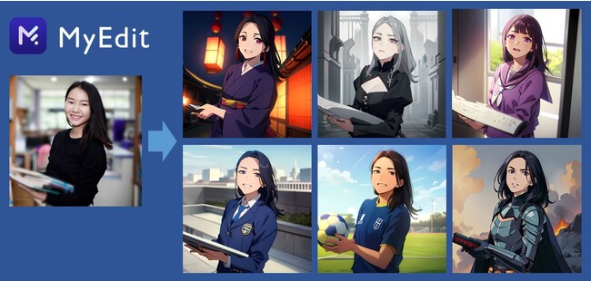 サイバーリンク、写真編集・音声編集サイト「MyEdit」に、生成AIによる「AIアニメ化」、「AI着せ替え」機能を新搭載、人気のAIアバターにハロウィン向けの新スタイルを提供開始