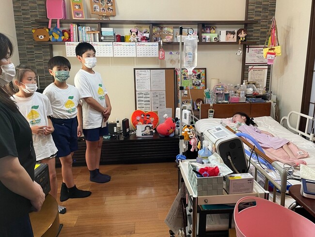 小学生が医療的ケア児を訪問