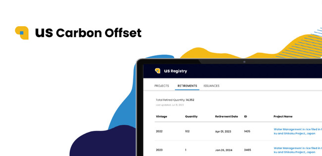 Us Carbon Offset、自社農業クレジットの取引履歴を追跡可能な形で公開する「アス・レジストリ」をリリース