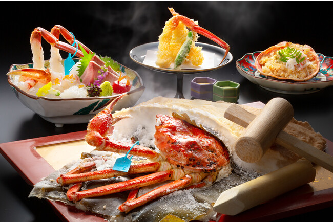 【11月6日カニ漁解禁】吉祥やまなかで “加能ガニ” 2杯分を堪能。名物「塩釜焼」は木槌で割って！