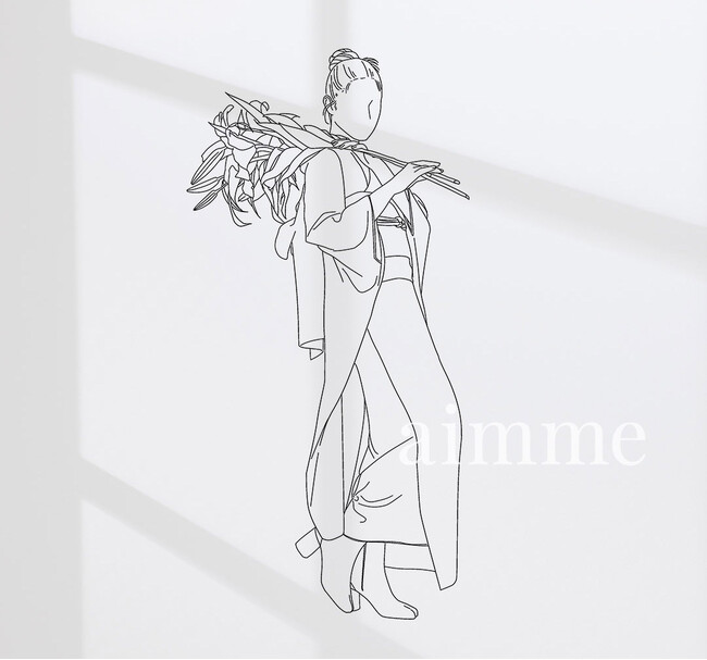 晴れの日の自分をアートに。東京・札幌のフォトスタジオ aimme新商品『イラストデータ』