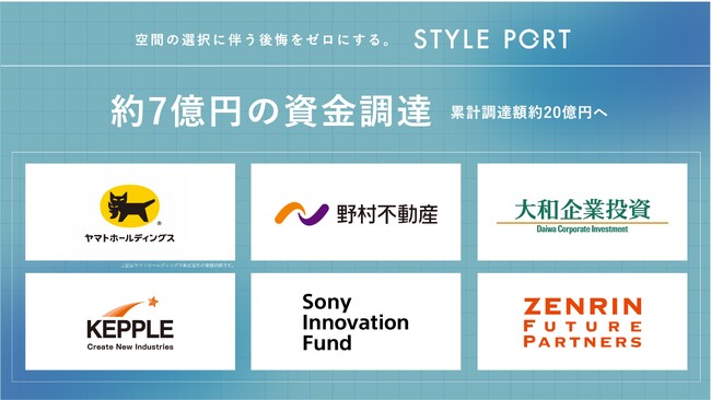 スタイルポート、シリーズDで約7億円の資金調達を実施、累計調達額は約20億円に到達