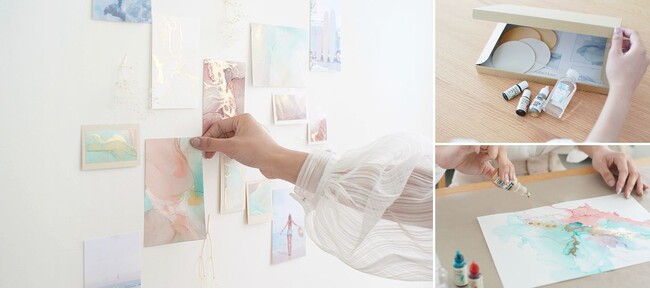 待望の3期生 新規会員を受付開始！10月は大人気のアルコールインクアート スターターキットをお届けします。