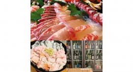【プラス500円で痛風鍋付き】函館・氷見漁港などからの直送鮮魚の刺身10種食べ放題&日本酒飲み放題!ついでに鶏唐揚も食べ放題! 【プラス500円で痛風鍋付き】函館・氷見漁港などからの直送鮮魚の刺身10種食べ放題&日本酒飲み放題!ついでに鶏唐揚も食べ放題!