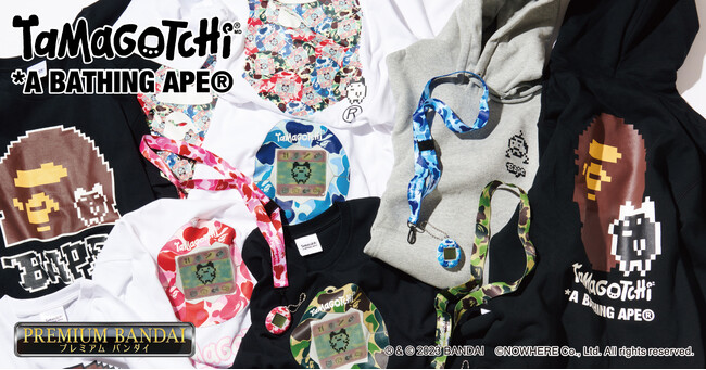 A BATHING APE(R)×たまごっち「BAPE(R)︎ CAMO」をまとった特別仕様の「たまごっち」が登場