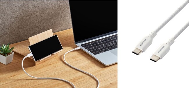 柔らかく断線しにくい！手触りの良いシリコンメッシュタイプで3種類の長さのUSB-Cケーブルを新発売