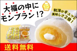 大福の中にモンブラン!?送料無料キャンペーン 大福の中にモンブラン!?送料無料キャンペーン
