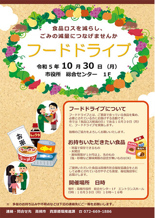 食品ロスの削減へご家庭で消費しきれない食品を募集