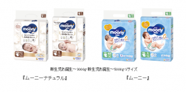 『ムーニーナチュラル』 『ムーニー』の新生児・Sサイズに、“誰でも・正しく・簡単に”装着できる「おしりガイド」を搭載