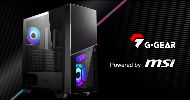 【TSUKUMO】G-GEAR、MSIとの共同開発によるゲーミングPC「G-GEAR Powered by MSI」の新モデルを発売