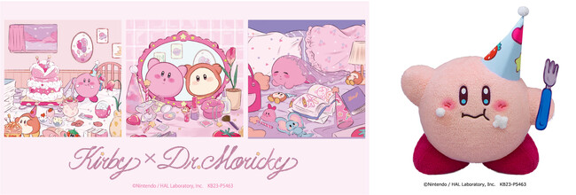 「星のカービィ」が“ふんわりかわいい”姿でプライズに！？人気アーティストとコラボした「Kirby×Dr.MORICKY(ドクターモリッキー)」が10月下旬より登場