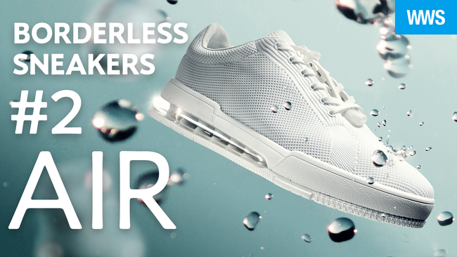 洗濯機で洗えて、超撥水の多機能スニーカー「ボーダレススニーカーAIR」10月13日(金)より一般販売開始
