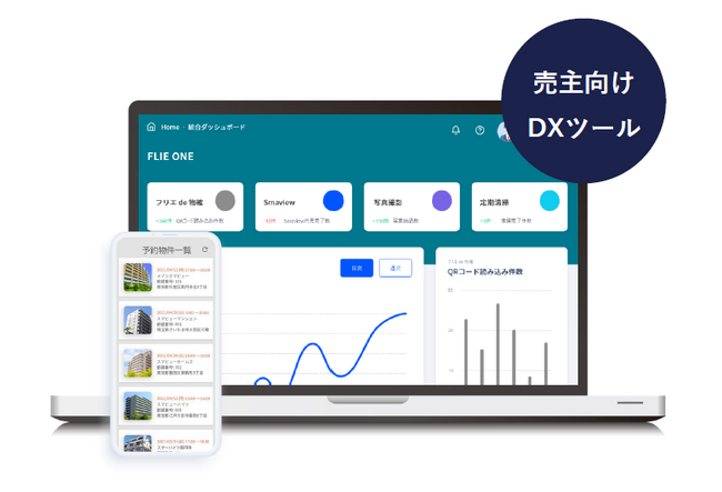 不動産業界の業務フローを一新させる、業界初 (※1) のDX支援パッケージ「FLIE ONE」 登場