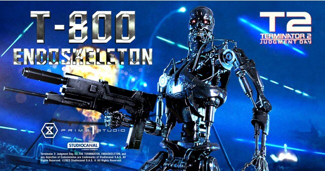 アーノルド・シュワルツェネッガー主演の傑作『ターミネーター2』から、「T-800エンドスケルトン」の1/3ポリストーン製スタチューが登場