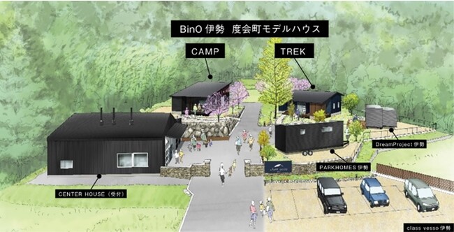 「自遊に、くらす」ライフスタイルを提案する《BinO伊勢》より、暮らすように泊まれるモデルハウスが《クラスベッソ伊勢》に11月3日グランドオープン