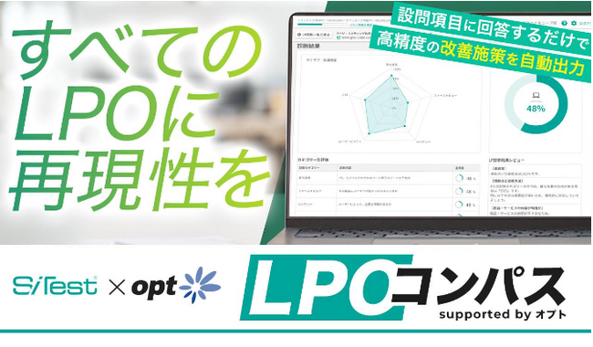 【グラッドキューブ】ランディングページの課題を診断・改善施策を提案する「 LPOコンパス supported by オプト 」をオプトとの共同開発により本年10月12日（木）より提供開始