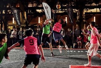 コレド室町テラス 大屋根広場で『三井のオフィス』 入居テナント企業 参加型 3x3 イベント「三井不動産3x3CUP」を開催　入居オフィステナント 9社、9チーム　総勢54名が参加