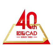 『図脳CAD40周年』ロゴ 『図脳CAD40周年』ロゴ