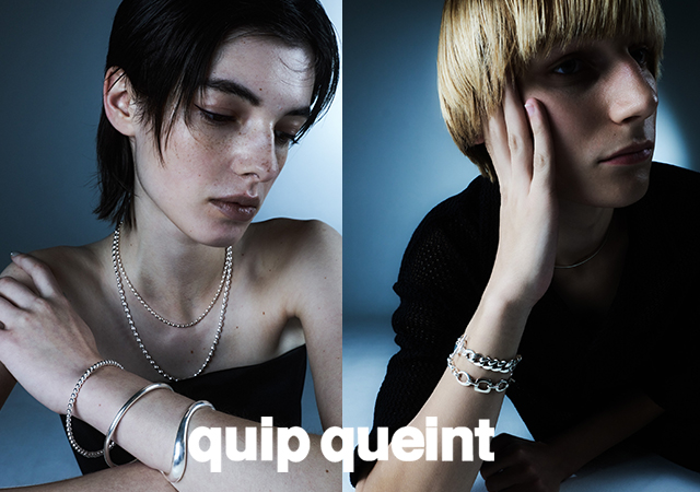 ジェンダーレスでモダンなジュエリーブランド、quip queint(クイップ クエイント)から3rd collection “ unlimited ”を発売。ラグジュアリーなゴールドネックレスが登場。