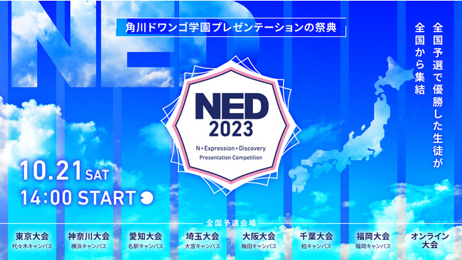 地域予選で優勝したN/S高生が集結しプレゼンを競う「プレゼンテーションの祭典NED2023」開催