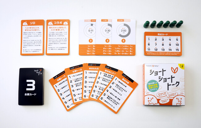 「話す力」と「聴く力」を子供から大人まで身につけられるカードゲームがVoicy監修にて爆誕！ 年々増加する音声配信者も声だけで遊べるゲーム「ショートショートトーク」発売！