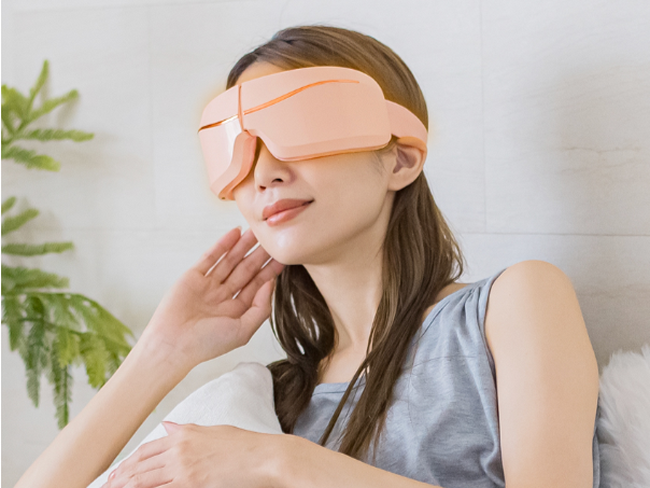 手軽に目元エステ！振動×温感で極上の癒しを。CICIBELLA充電式アイマスク新登場