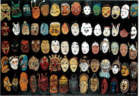 企画展「宮本順三展～祭りと踊りに見る世界のデザインと色彩～」東大阪市民美術センターで、2023年11月29日～12月17日に開催