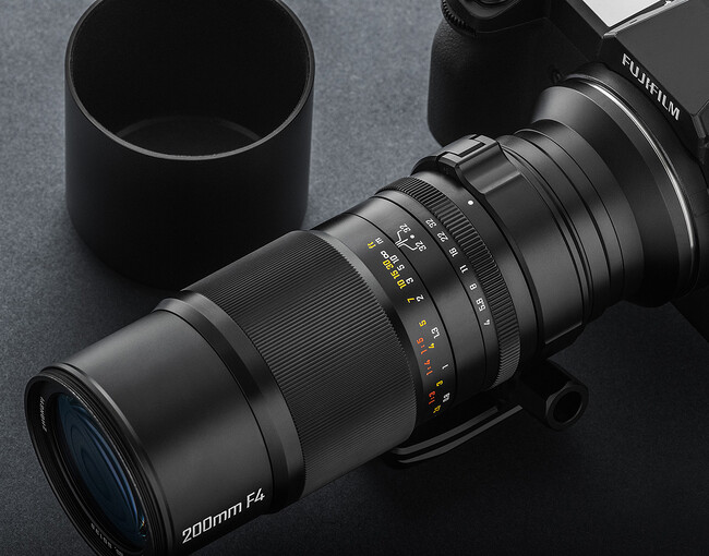 APO設計の望遠マクロレンズ「中一光学 APO 200mm F4 MACRO 1X」に富士フイルムＧ、ハッセルブラッドＸ用 ２種追加