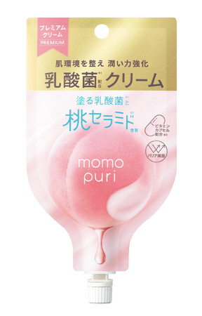 塗る乳酸菌＊1と桃セラミド＊2含有、肌環境を整え潤い力を強化！