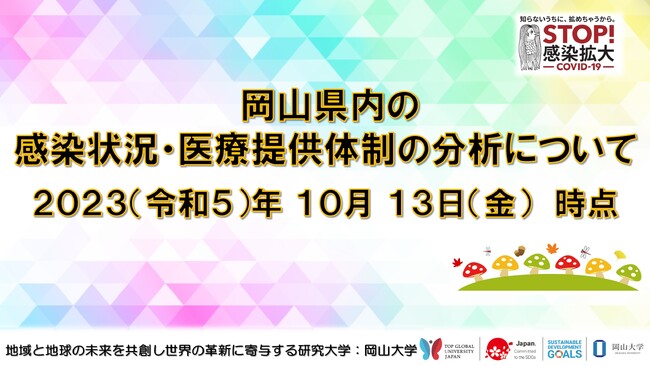 【岡山大学】岡山県内の感染状況・医療提供体制の分析について(2023年10月13日現在)