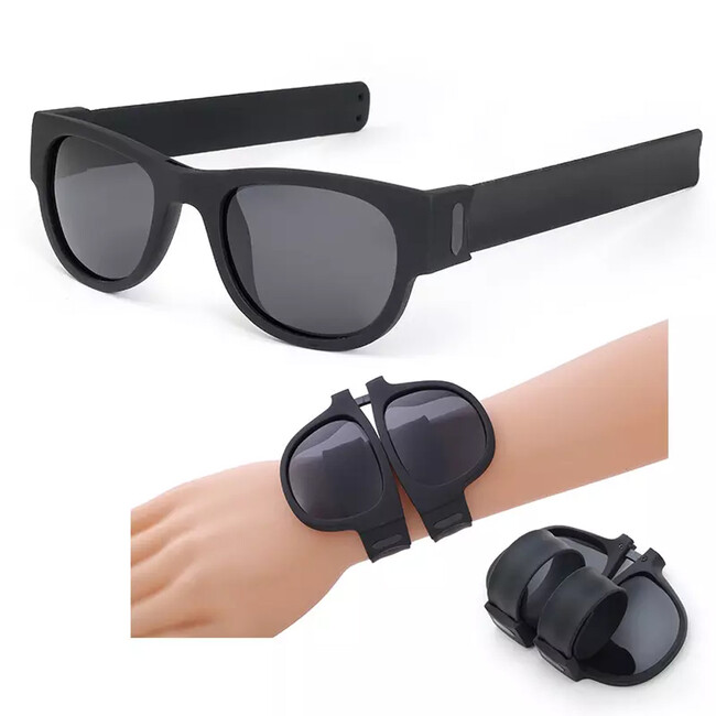 腕に巻きつけて邪魔にならない、スポーツやアウトドアにお薦めな折りたたみ式サングラス「GeeShades」を「Gloture楽天ストア」で販売開始