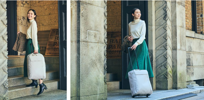 トラベルブランドMILESTOより、自分らしく過ごす女性の“毎日”に寄り添うPunto＆Lineaシリーズからショートトリップに便利な3WAYソフトキャリーが新登場！