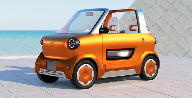 エイム、2025年発売予定の超小型モビリティ「AIM EV MICRO 01」を初公開