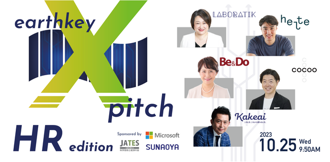 earthkeyが選ぶ！HR領域厳選スタートアップ企業と「１時間で５社」出会える新イベント開催！