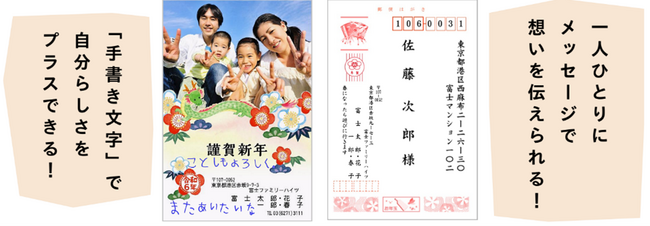 写真を使った年賀状で想いを届ける「フジカラーの年賀状 2024」本日より受付開始　一人ひとりにメッセージを書ける「ひとことコメント機能」が新登場