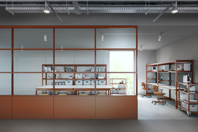 イトーキ、成瀬・猪熊建築設計事務所と共同開発した可動間仕切「common furniture / Partition」を11月１日より発売