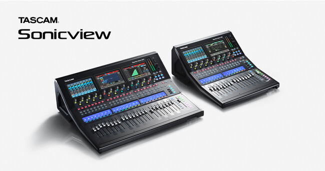デジタルミキサー『TASCAM Sonicview 24』および『TASCAM Sonicview 16』の最新ファームウェア V1.5をリリース
