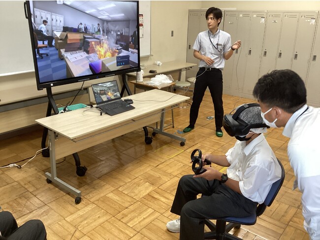 茨城県立境特別支援学校にてVRを活用した防災教育プログラムを昨年に続き共同実施