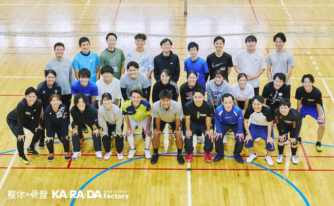 【イベント実施レポート】整体×骨盤「カラダファクトリー」スポーツトレーナー・プロラグビー喜連航平選手を招致し、ラグビー競技の体験会を実施