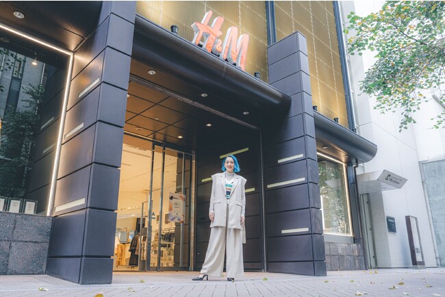 H&M 銀座並木通り店で開催中の「H&M Sustainability LAB」にSHELLYさんがご来店！