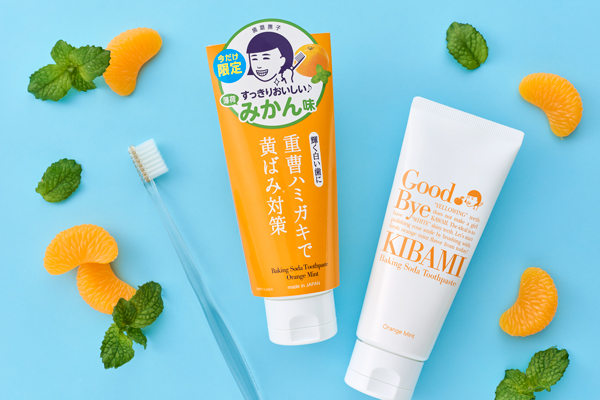 重曹*1パワーで黄ばみ*2をOFF！『歯磨撫子　重曹つるつるハミガキ』からすっきり美味しい薄荷みかん味が今年も登場