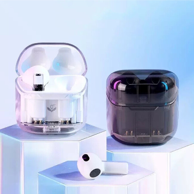 クールな透明デザインで近未来的、Bluetoothワイヤレスイヤホン「GeePods-T」を「Gloture楽天ストア」で販売開始