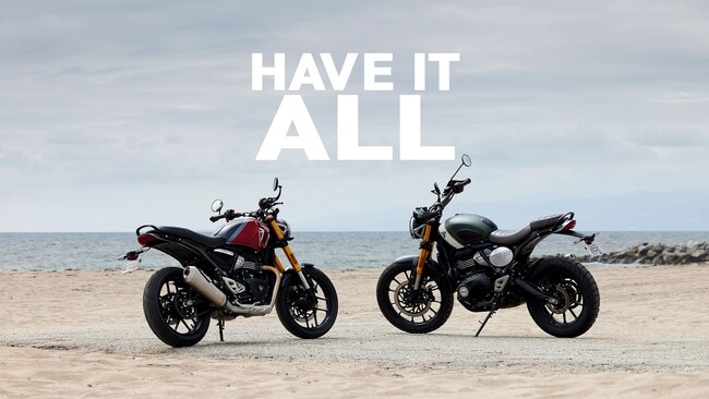 トライアンフから待望の「SPEED 400とSCRAMBLER 400 Xの販売価格発表」ならびに、早期予約キャンペーン開催のお知らせ