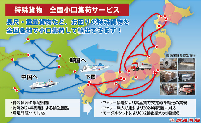 【物流課題解決】特殊貨物の国際輸送で全国小口集荷サービスを開始｜関光汽船／SHKグループ